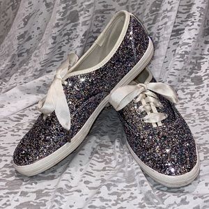 Kate Spade Glitter Keds - Size 6